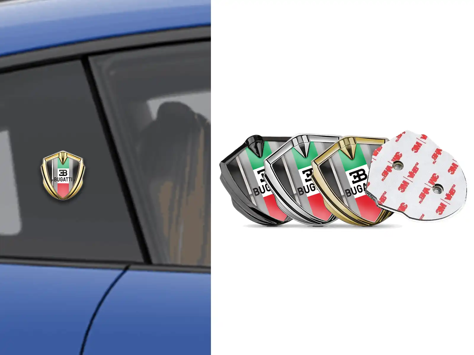 Bugatti Emblem Metall Abzeichen Robuster Premium Bau